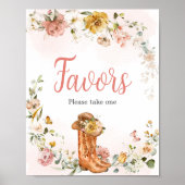 フローラリトル女性のカーボーイベビーシャワーの好意 ポスター (正面)