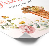 フローラリトル女性のカーボーイベビーシャワー飲料 ポスター (角)