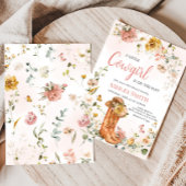 フローラリトル女性のカーボーイベビーシャワー 招待状