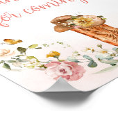 フローラリトル女性のカーボーイ感謝来します ポスター (角)