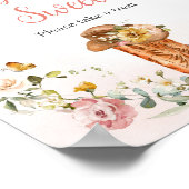 フローラリトル女性のカーボーイ赤ちゃんシャワーベビーは甘い ポスター (角)