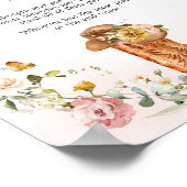 フローラリトル女性のカーボーイ赤ちゃんシャワーベビー ポスター (角)