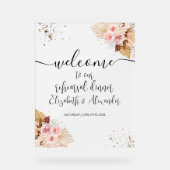 フローラリハーサルディナーウェルカムアクリルサイン アクリルサイン (正面)