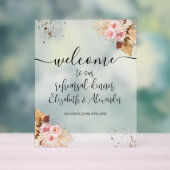フローラリハーサルディナーウェルカムアクリルサイン アクリルサイン (ニュートラル)