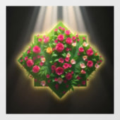 フローラリビングウォールデジタルアート ウィンドウサイン (シート)