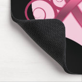 フローラリボン希望 – 乳がん マウスパッド (コーナー)