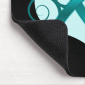 フローラリボン希望 – 卵巣がん マウスパッド (コーナー)