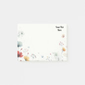 フローラリマインダー:カスタマイズ可能なワイルドフラワー ポストイット (正面)