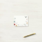 フローラリマインダー:カスタマイズ可能なワイルドフラワー ポストイット (デスク上)