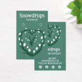 フローラリリーイヤリングネックレスジュエリーディスプレイカード (デスク)