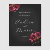 フローラリリー暗いゴシック様式の結婚式の日付を保存 (正面)