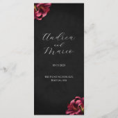 フローラリリー暗いゴシッ結婚クのメニュー メニュー (裏面)