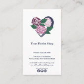 フローラリワードカスタマイズ可能なフローリストロイヤリティカード ロイヤリティカード (裏面)