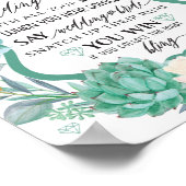 フローラリングや輪ブライダルシャワーゲームのサインを取る ポスター (角)