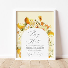 フローラリング狩りブライダルシャワーゲーム ポスター