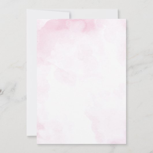 フローラリージェンシーエレガントブライダルシャワー 招待状 (裏面)