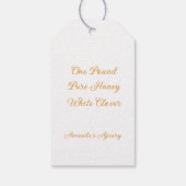 フローラリースとハニーポットビー ギフトタグ (裏面)