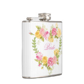 フローラリースとモノグラム フラスク (右)