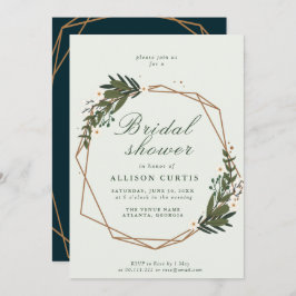 フローラリースのブライダルシャワー招待 招待状