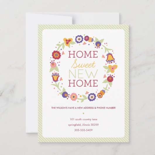 フローラリースの移行発表 案内状 (正面)