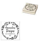 フローラリースの返品と住所 ラバースタンプ (押印)