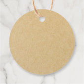 フローラリースはビーズクラフト結婚ラウンドを意図した フェイバータグ (裏面)