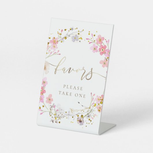 フローラリースはペデスタル徴候を好む 台座サイン (正面)