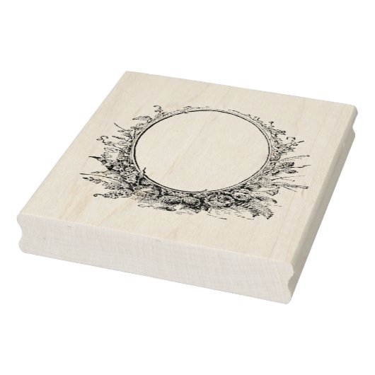 フローラリースアンティークフレームラバーアートスタンプ ラバースタンプ (スタンプ)