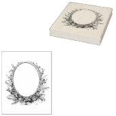 フローラリースアンティークフレームラバーアートスタンプ ラバースタンプ (押印)