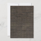 フローラリースウッ素朴ドブライダルシャワー招待状 招待状 (裏面)