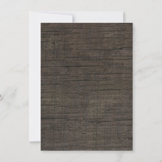 フローラリースウッ素朴ドブライダルシャワー招待状 招待状 (裏面)