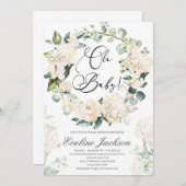 フローラリースオ赤ちゃんシャワー 招待状 (正面/裏面)