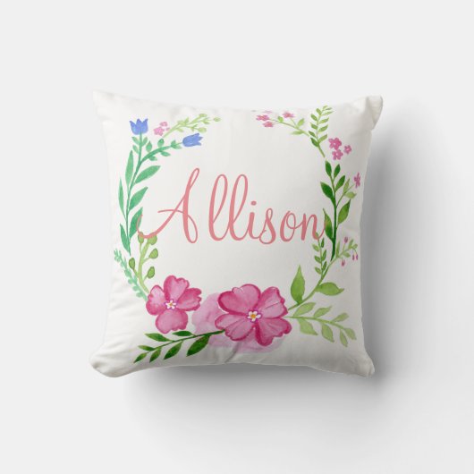 フローラリースカスタム クッション (正面)