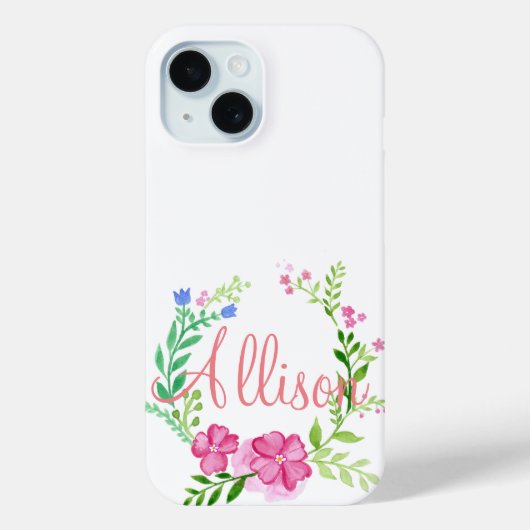 フローラリースカスタム Case-Mate iPhoneケース (裏面)