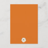 フローラリースカボチャおむつラッフルベビーシャワー エンクロージャーカード (裏面)