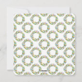 フローラリースカラフルハッピーイースター卵 シーズンカード (裏面)