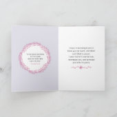 フローラリースカードとの祈りの言葉であなたを覚える カード (内部)