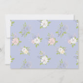 フローラリースガールカウバースデーフォト 招待状 (裏面)