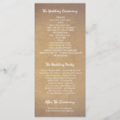 フローラリースクラフトスタイル結婚式プログラム プログラム (裏面)