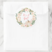 フローラリースクリームカボチャ女 ラウンドシール (バッグ)