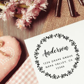 フローラリーススクリプトファミリ名差出人住所 セルフインキングスタンプ