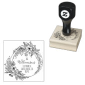 フローラリーススクリプトファミリ差出人住所 ラバースタンプ (押印)