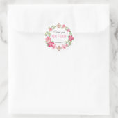 フローラリーストライバルパターン結婚式の引き出物シール ラウンドシール (バッグ)