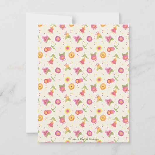 フローラリースハウスウォーミングパーティの招待状 招待状 (裏面)