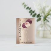 フローラリースバラマルサラQRコード体スタイリスト 名刺 (スタンド正面)