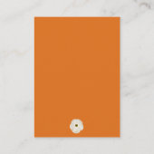 フローラリースパンプキンレジストリ赤ちゃんシャワー エンクロージャーカード (裏面)