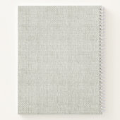 フローラリースパーソナライズされた詩ノート ノートブック (裏面)