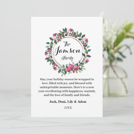 フローラリースファミリーホリデーフラットホリデーカード シーズンカード (スタンド正面)