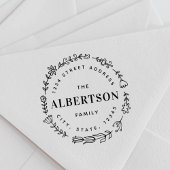 フローラリースファミリ名差出人住所 ラバースタンプ