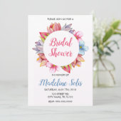 フローラリースブライダルシャワー招待 招待状 (スタンド正面)